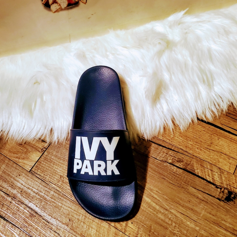 Ivy Park slides navy blue